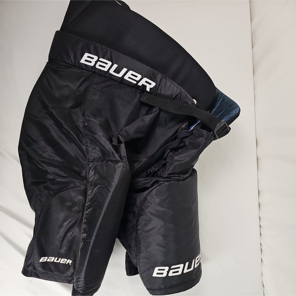 Bauer Senior XL Ice Hockey Pants Black Padded Protective Breezers Used